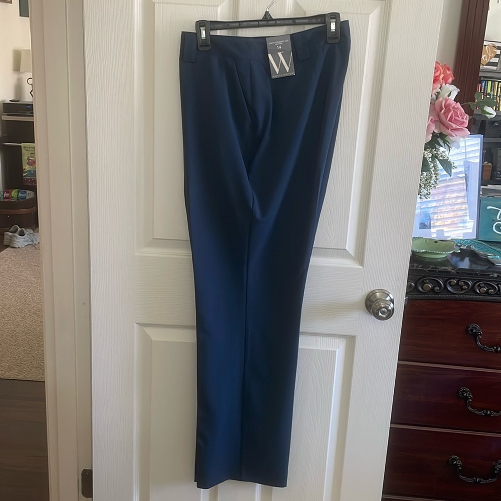Curvy straight leg high-rise size 14, women’s Worthington slacks